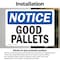 Signmission Good Pallets, 7 in W x Rectangle, Vinyl Decal OS-2PACK-NS-D-57-L-13154 - alternate 4